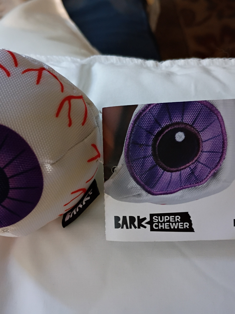Bark Purple Eyeball Super Chewer Dog Toy